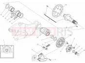 DUCATI 2010 Superbike 1198 REAR WHEEL SPINDLE » REAR WHEEL