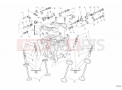 DUCATI 2010 Superbike 1198 S VERTICAL CYLINDER HEAD » VALVE DRIVE