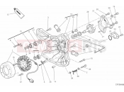 DUCATI 2010 Superbike 1198 S Corse GENERATOR COVER - WATER PUMP » COOLING SYSTEM