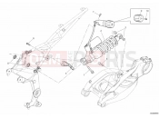 DUCATI 2010 Multistrada 1200 ABS REAR SHOCK ABSORBER » SWING ARM