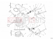 DUCATI 2010 Hypermotard 796 HORIZONTAL CYLINDER HEAD » VALVE DRIVE