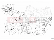 DUCATI 2008 Superbike 1098 R EXHAUST SYSTEM » EXHAUST SYSTEM