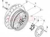PIAGGIO Beverly 125 hátsó kerék