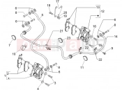 Brakes pipes - Calipers - Piaggio Beverly 125 Sport 2007
