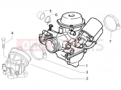 Carburettor, assembly - Union pipe - Piaggio Beverly 125 Sport 2007