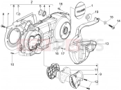Crankcase cover - Crankcase cooling - Piaggio Beverly 125 Sport 2007