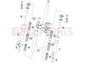 Fork's components (Escorts) - Piaggio Beverly 125 Sport 2007