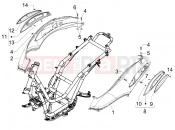 Side cover - Spoiler - Piaggio Beverly 125 Sport 2007