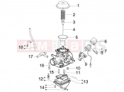 Carburetor's components - Piaggio Beverly 125 Tourer 2008
