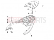 Rear luggage rack - Piaggio Beverly 125 Tourer 2008