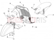 Wheel huosing - Mudguard - Piaggio Beverly 125 Tourer 2008