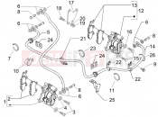 PIAGGIO Beverly 250 ie Brakes pipes - Calipers