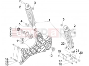 PIAGGIO Beverly 300 ie Tourer Rear suspension - Shock absorber/s