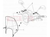 PIAGGIO Beverly 350 4T 4V ie Sport Touring Windshield - Glass