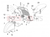 PIAGGIO Beverly 400 ie Tourer Wheel huosing - Mudguard