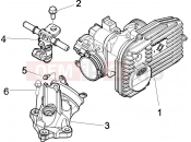 PIAGGIO Beverly 500 Throttle body - Injector - Induction joint