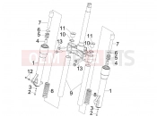 PIAGGIO BV 250 (U.S.A.) Fork's components (MVP)