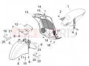 PIAGGIO BV 250 (U.S.A.) Wheel huosing - Mudguard