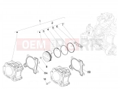 PIAGGIO BV 350 4T 4V ie E4 ABS ( USA / CA ) Cylinder-piston-wrist pin unit