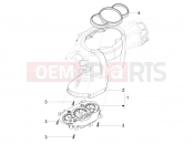 PIAGGIO BV 350 4T 4V ie E4 ABS ( USA / CA ) Meter combination - Cruscotto