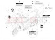 PIAGGIO BV 350 4T 4V ie E4 ABS ( USA / CA ) Plates - Emblems
