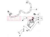 Cooling system - Piaggio BV 500 ( USA / CA )