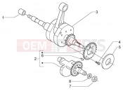 Crankshaft - Piaggio BV 500 ( USA / CA )