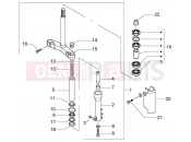 Fork-steering bearing ball tracks - Piaggio BV 500 ( USA / CA )