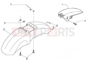 Front and rear mudguard - Piaggio BV 500 ( USA / CA )