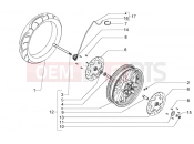 Front wheel - Piaggio BV 500 ( USA / CA )
