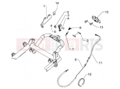 Saddle unlock control - Piaggio BV 500 ( USA / CA )