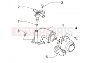 Union pipe-throttle body-injector - Piaggio BV 500 ( USA / CA )