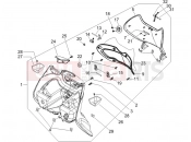 PIAGGIO BV 500 ( USA / CA ) Front glove-box - Knee-guard panel