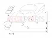 PIAGGIO BV 500 ( USA / CA ) Saddle/seats