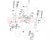 Fork's components (Kayaba) - Piaggio BV 500 Tourer ( USA / CA ) 2008