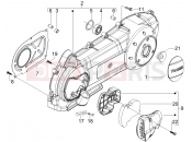 Crankcase cover - Crankcase cooling - Piaggio Carnaby 200 2008