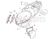 Helmet huosing - Undersaddle - Piaggio Carnaby 200 2008