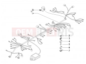 Main cable harness - Piaggio Carnaby 200 2008