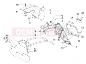 Rear cover - Splash guard - Piaggio Carnaby 200 2008