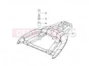 Rear luggage rack - Piaggio Carnaby 200 2008