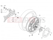 Rear wheel - Piaggio Carnaby 200 2008