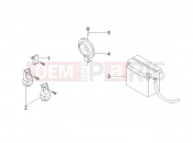 Remote control switches - Battery - Horn - Piaggio Carnaby 200 2008