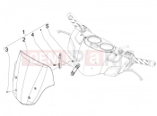 Windshield - Glass - Piaggio Carnaby 200 2008