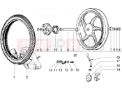PIAGGIO Ciao Alloy front wheel