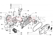 Crankcase-Oil pump - Piaggio Diesis 100