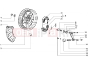 Rear wheel - Piaggio Diesis 100