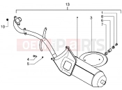 PIAGGIO Diesis 50 catalytic silencer