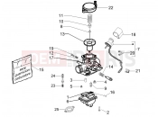 PIAGGIO Fly 100 Carburetor's components