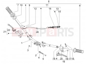 PIAGGIO Fly 100 Handlebars - Master cil.