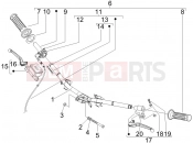 Handlebars - Master cil. - Piaggio Fly 100 2008